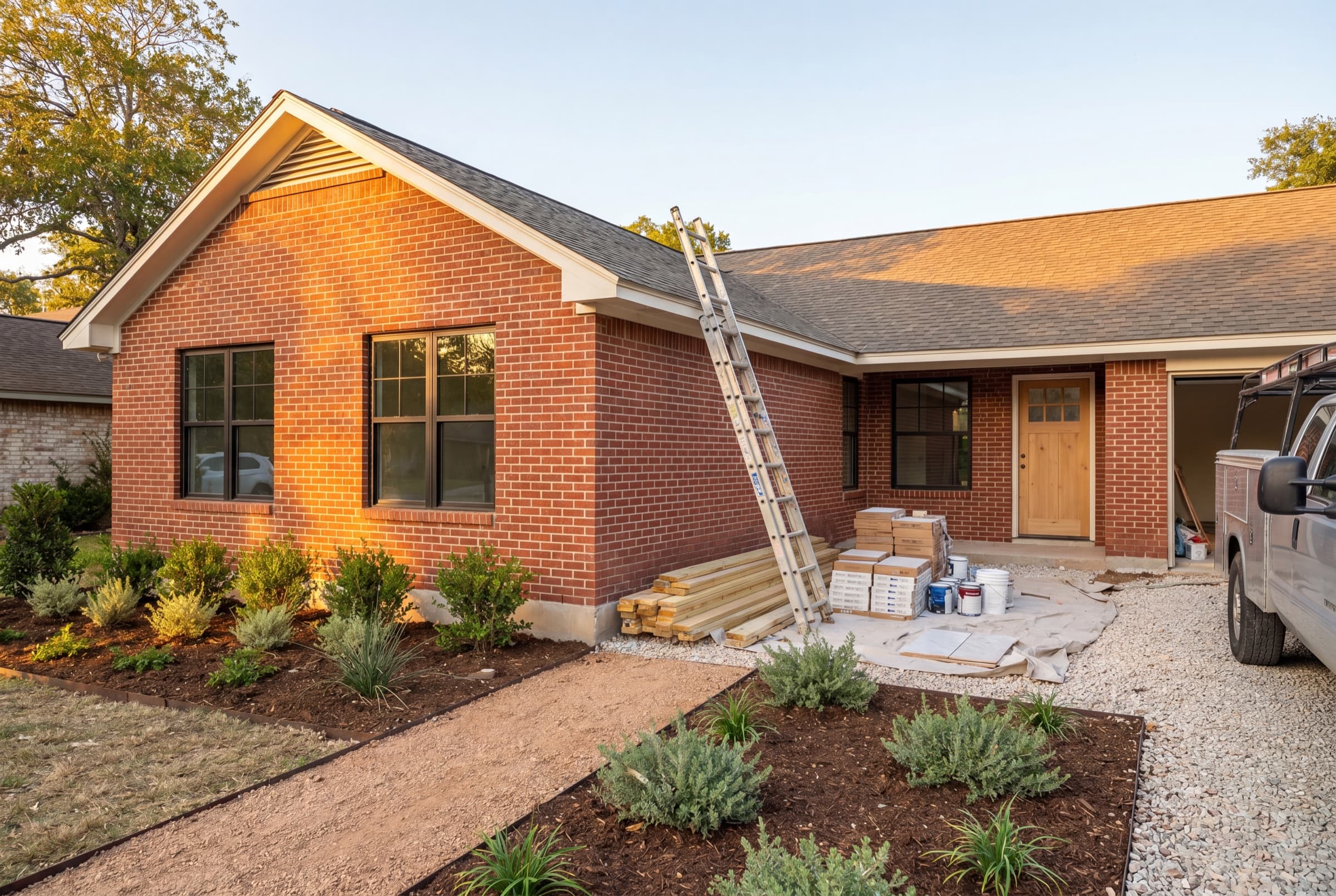 A Texas single-family home mid-renovation